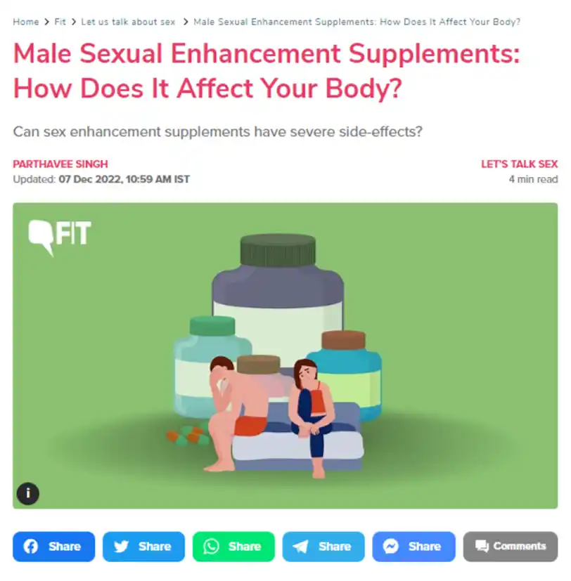 Male Sexual Enhancement Supplements: How Does It Affect Your Body?