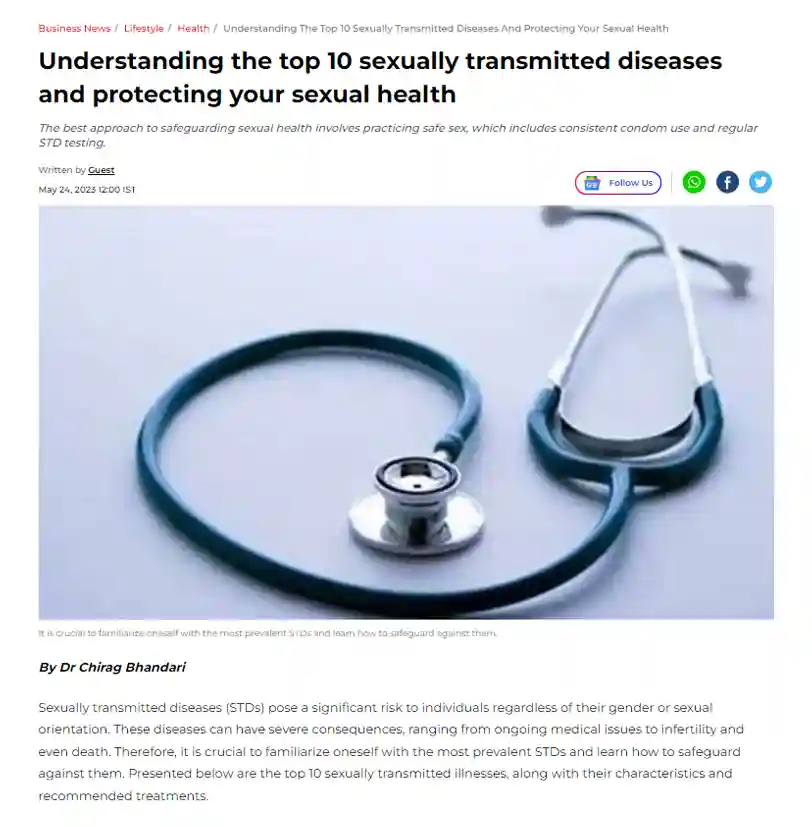 Understanding the top 10 sexually transmitted diseases and protecting your sexual health