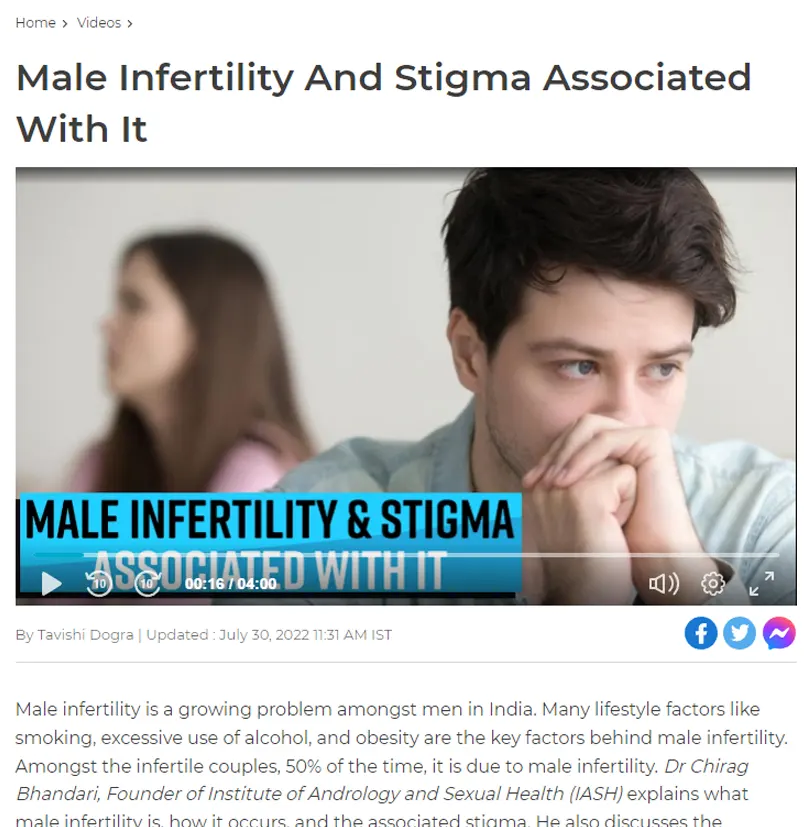 Male Infertility And Stigma Associated With It